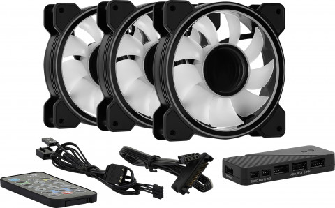 Went.+hub AEROCOOL PGS MIRAGE 12 ARGB PRO (3x120) - Galeria zdjęcie 7