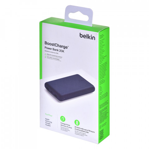 Powerbank Belkin BoostCharge Power Bank 20K 2xUSB-A + 1xUSB-C 20000mAh 15W Blue - Galeria zdjęcie 6