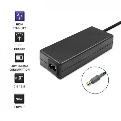 Qoltec Zasilacz dedykowany do IBM Lenovo 90W | 20V | 4.5 A | 7.9x5.5 - Galeria zdjęcie 3