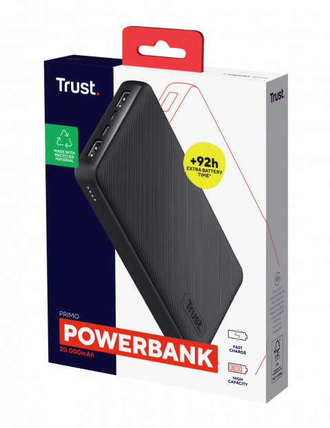 Powerbank TRUST Primo 20000mAh ECO Black (24676) - Galeria zdjęcie 6