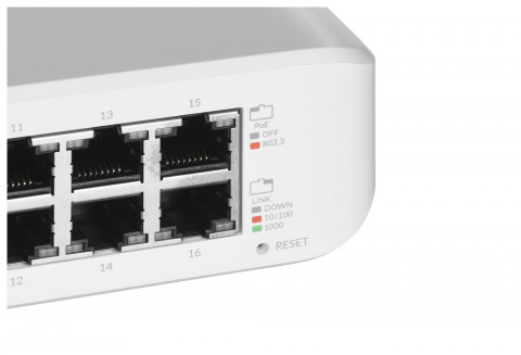 Switch Ubiquiti UniFi Lite 16 PoE 16p PoE ( PoE+: 8;) Managed Gigabit (USW-Lite-16-PoE-EU) - Galeria zdjęcie 6