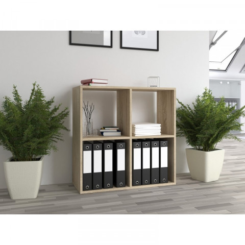 REGAŁ MALAX 2X2 SONOMA - Galeria zdjęcie 4