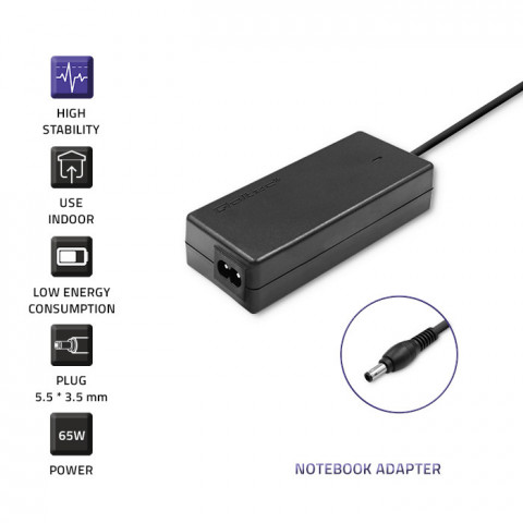 Qoltec zasilacz do samsung 60w 19v 3.15a 5.5*3.5+pin 50015.60w - Galeria zdjęcie 3