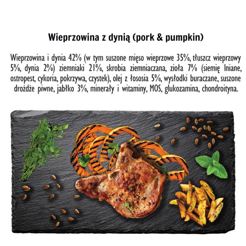 PAKA ZWIERZAKA Wieprzowina z dynią L - sucha karma dla psa - 9kg - Galeria zdjęcie 2