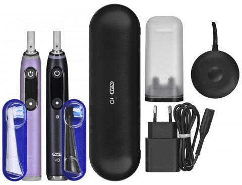 Braun Oral-B szczoteczka elektryczna iO 9N zestaw DUO BLACK ONYX & ROSE QUARTZ - Galeria zdjęcie 1