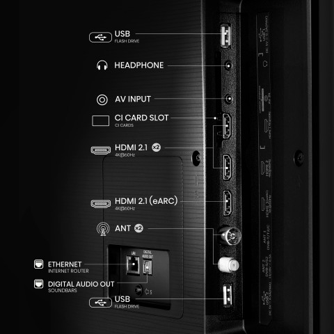 Telewizor Hisense 50A6N LED 50" 4K Ultra HD VIDAA Dolby Vision DVB-T2 Czarny - Galeria zdjęcie 3