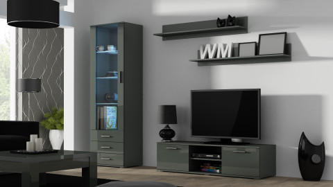 Witryna SOHO S1 szary/ szary połysk - Galeria zdjęcie 2