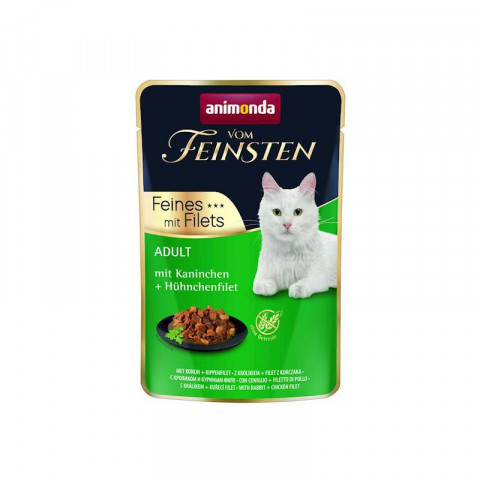 ANIMONDA Vom Feinsten Królik, filet z kurczaka - mokra karma dla kota - 85g - Galeria zdjęcie 1