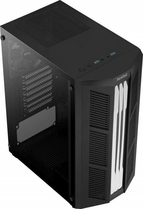 OBUDOWA AEROCOOL PGS PRIME-G-BK-v1 RGB czarna - Galeria zdjęcie 7