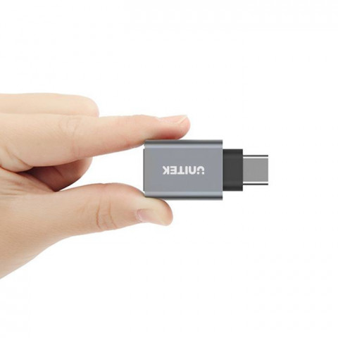 UNITEK ADAPTER USB TYPC DO USB (F) ALU, Y-A025CGY - Galeria zdjęcie 3