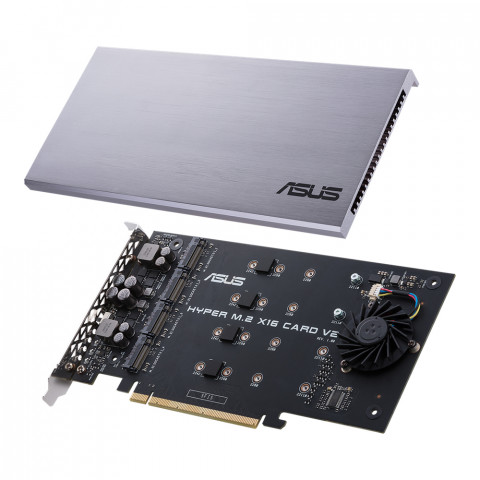 Kontroler ASUS Hyper M.2 PCIe 3.0 x16, 4x M.2 NVMe (2242/2260/2280/22110) GEN 3 - Galeria zdjęcie 1