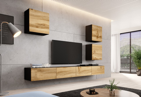 Zestaw meblowy VIGO 22 czarny/dąb wotan - Galeria zdjęcie 1