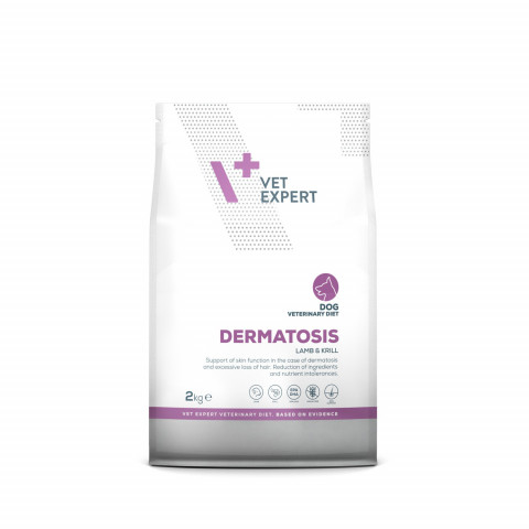 VET EXPERT Veterinary Diet Dermatosis Dog Lamb & Krill - sucha karma dla psa - 2kg - Galeria zdjęcie 1