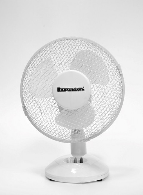 Wentylator biurkowy Ravanson WT-1023 O27cm (biały) - Galeria zdjęcie 3