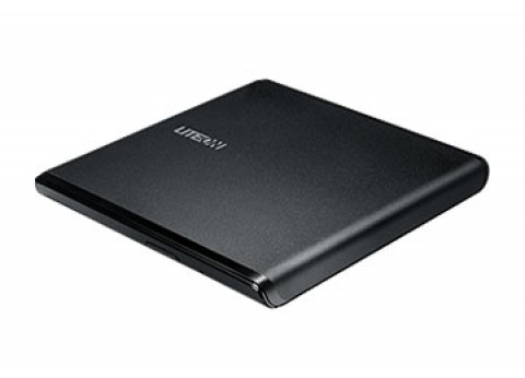 Lite-On nagrywarka zewnętrzna DVD ES1, USB, Ultra-slim 13.5mm, czarna, retail - Galeria zdjęcie 3