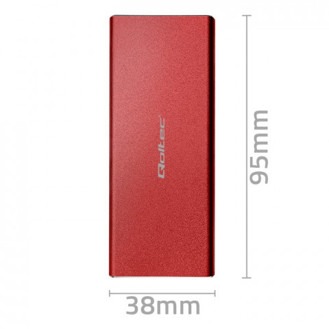 QOLTEC OBUDOWA NA DYSK M.2 SSD | SATA | NGFF | USB - Galeria zdjęcie 7