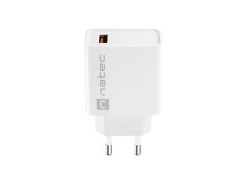 NATEC ŁADOWARKA SIECIOWA RIBERA USB-A 18W BIAŁA - Galeria zdjęcie 3
