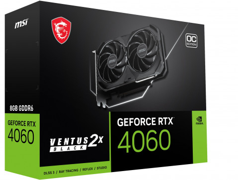 Karta graficzna MSI GeForce RTX 4060 8GB VENTUS 2X BLACK OC - Galeria zdjęcie 2