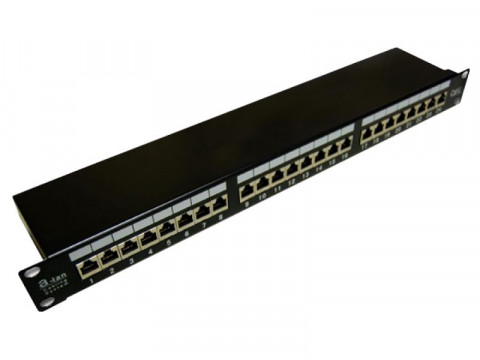 ALANTEC PATCH PANEL UTP KAT.5E 24 PORTY LSA 1U - Galeria zdjęcie 1