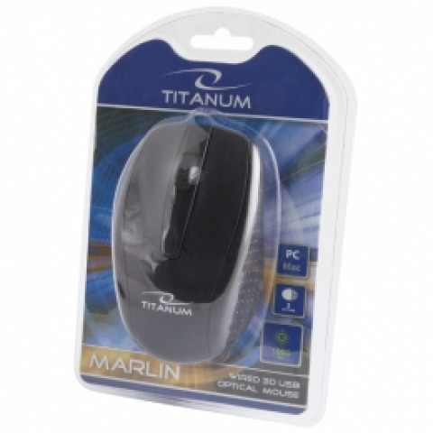 Titanum mysz marlin 3d opt. przewodowa tm110k usb tm110k - Galeria zdjęcie 3