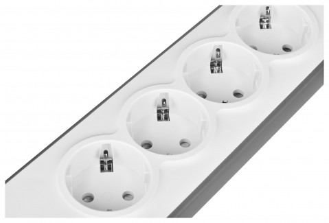 Listwa zasilająca Belkin Power Surge 4-PORT + 2xUSB-A 2m Grey/White Schuko - Galeria zdjęcie 4