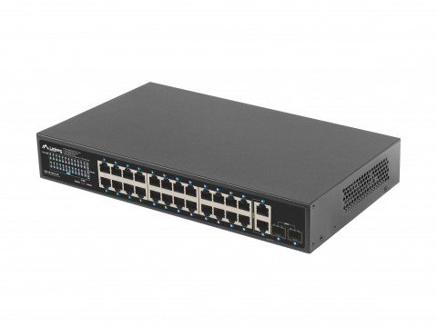 LANBERG SWITCH POE+ 24X 1GB POE+/2X GB/2X SFP 250W - Galeria zdjęcie 4
