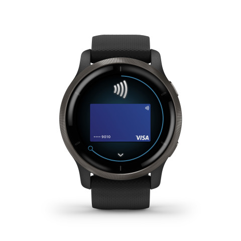 Zegarek Garmin Venu 2 (45 mm) Slate Stainless Steel Bezel / Black Case / Silicone Band - Galeria zdjęcie 22