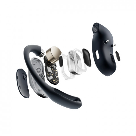 Słuchawki bezprzewodowe douszne Shokz OpenFit Air czarne - Galeria zdjęcie 3