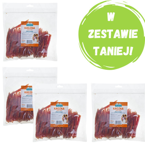 PETITTO Miękkie paski z kaczki - przysmak dla psa - 4x500g - Galeria zdjęcie 1