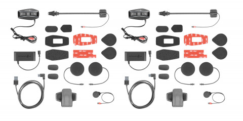 Intercom motocyklowy INTERPHONE U-COM 4, komplet na 2 kaski - Galeria zdjęcie 7