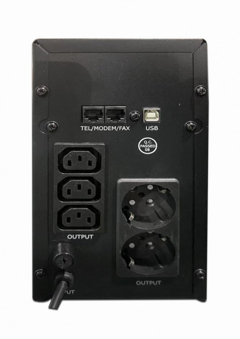 ENERGENIE ZASILACZ AWARYJNY UPS AVR 2000VA LCD - Galeria zdjęcie 3
