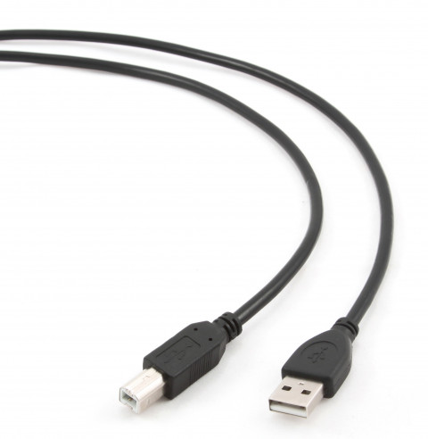 KABEL USB 2.0 A-B M/M 1.8M CZARNY - Galeria zdjęcie 1