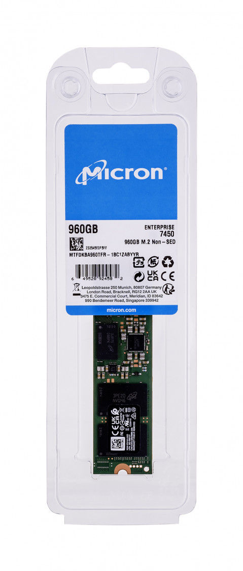 Micron 7450 PRO 960GB NVMe M.2MTFDKBA960TFR - Galeria zdjęcie 3