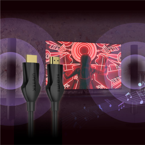 UNITEK KABEL HDMI 2.1 8K, 4K@120HZ, C11060BK-2M - Galeria zdjęcie 4
