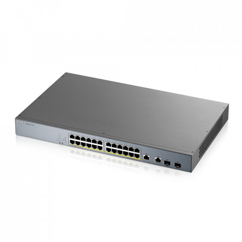 Switch Zyxel GS1350-26HP 26p PoE (PoE+: 24;) 375W Managed Gigabit - Galeria zdjęcie 2