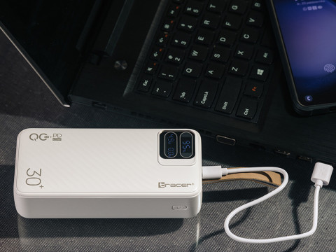TRACER POWERBANK BLAZE 30000MAH 65W BIAŁY - Galeria zdjęcie 1