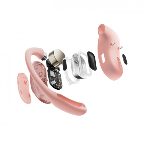 Słuchawki bezprzewodowe douszne Shokz OpenFit Air różowe - Galeria zdjęcie 3