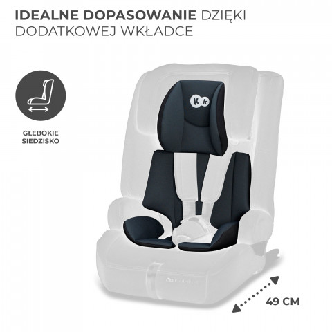Kinderkraft fotelik COMFORT UP i-Size 9-36kg Czarny - Galeria zdjęcie 7