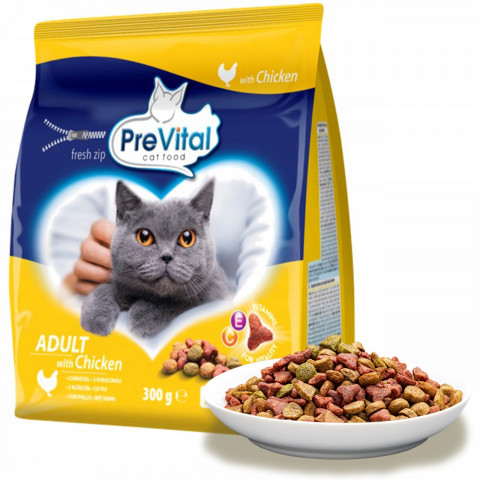 PREVITAL Adult Kurczak - sucha karma dla kota - 300g - Galeria zdjęcie 2