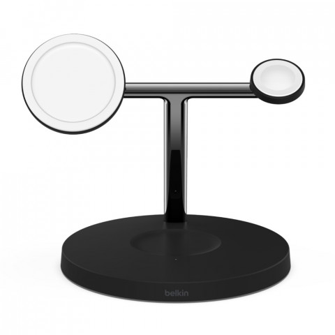 Ładowarka bezprzewodowa Belkin BoostCharge Pro 3-in-1 Wireless Charger with Official MagSafe Charging iPhone/Apple Watch/AirPods 15W Black - Galeria zdjęcie 7