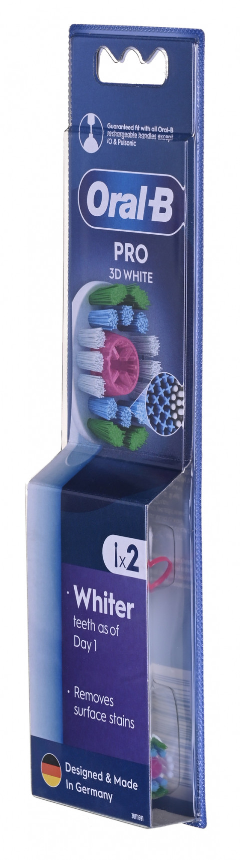 Braun Końcówki Oral-B EB18-2 pRX 3D White 2 szt. - Galeria zdjęcie 2