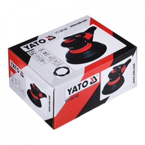 Szlifierka pneumat. minośrodowa 5mm YATO YT-09740 - Galeria zdjęcie 9