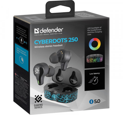 DEFENDER SŁUCHAWKI BLUETOOTH CYBERDOTS 250 63250 - Galeria zdjęcie 6