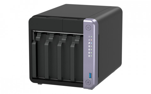 Qnap TS-432X-4G, Tower, 4 x 2.5"/3.5" SATA, AnnapurnaLabs Alpine AL524 4C, 4GB (Max. 16GB) DDR4 SODIMM, 2 x 2.5GbE, 1 x 10GbE SFP+, 2 x USB 3.2 Gen, adapter 90W - Galeria zdjęcie 6