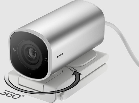 Kamera internetowa HP 960 4K Streaming USB srebrna 695J6AA - Galeria zdjęcie 10
