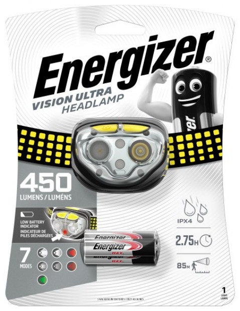 ENERGIZER LATARKA CZOŁOWA HEADLIGHT VISION ULTRA HEADLIGHT 3AAA 450 lm - Galeria zdjęcie 2