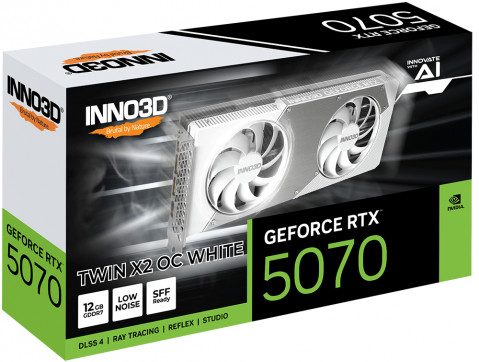 Karta graf. INNO3D GeForce RTX 5070 Twin X2 OC WH. - Galeria zdjęcie 2