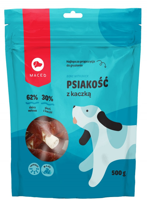 MACED Psiakość z kaczką - gryzak dla psa - 500g - Galeria zdjęcie 1