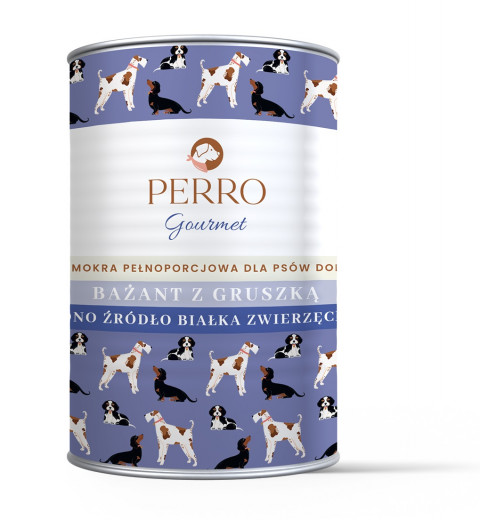 PERRO Gourmet Bażant z gruszką - mokra karma dla psa - 6x400g - Galeria zdjęcie 1