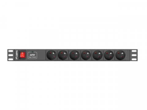 LANBERG LISTWA ZAS. RACK PDU (1U,10A,7X 230V,2M) - Galeria zdjęcie 2